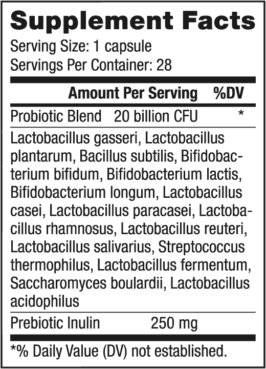 Nutrifii Probiotiix Supplement Facts